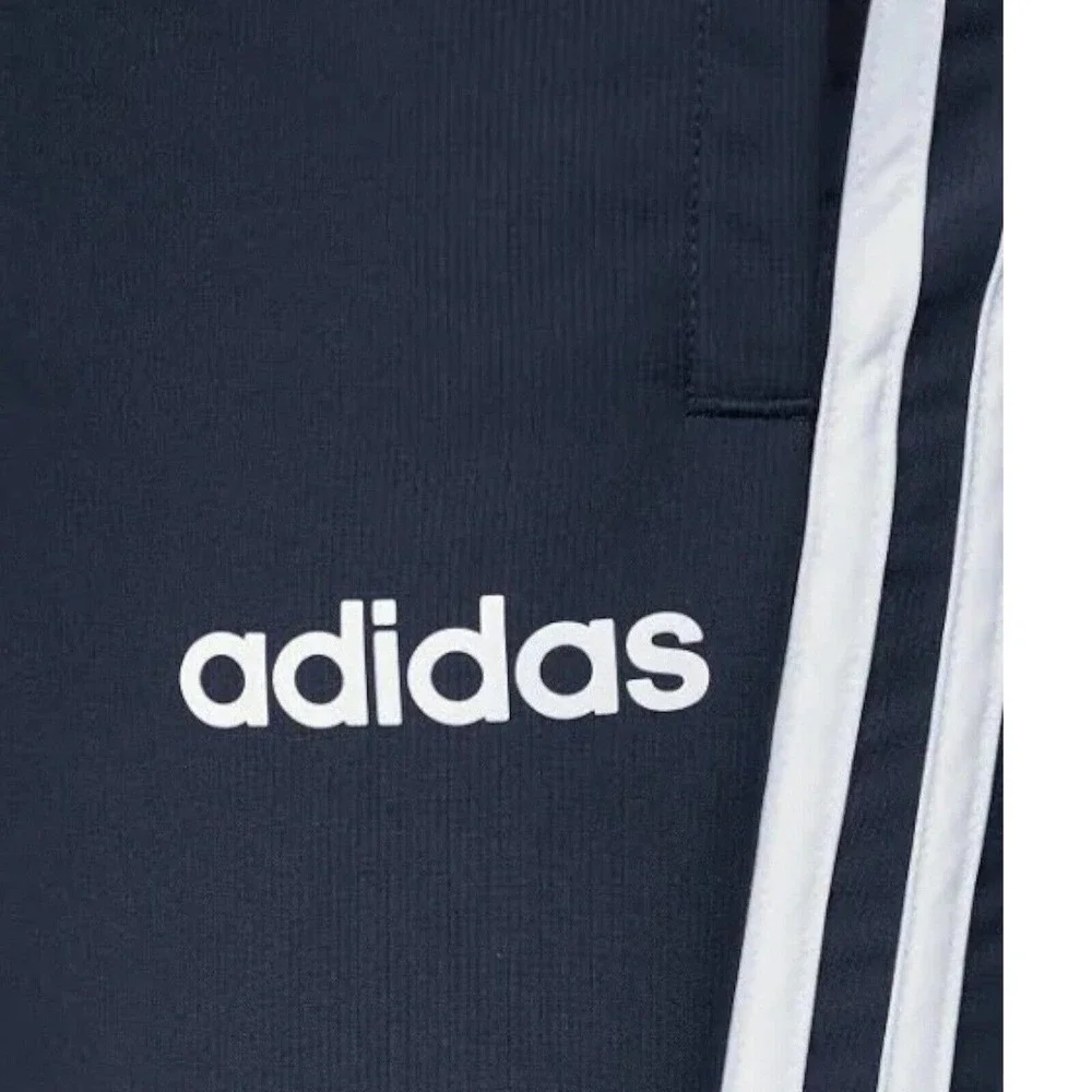 Adidas‎ Mens Essentials 3-Stripe Tapered Joggers Navy Blue DQ3075